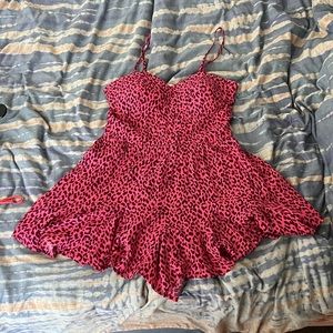 Francesca’s Animal Print Romper